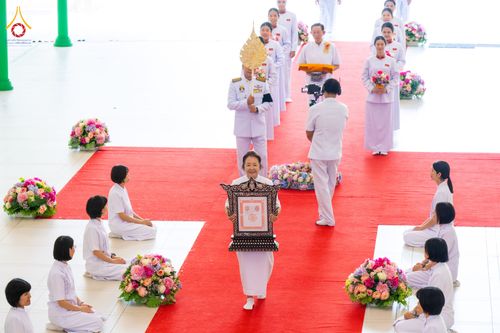 ภาพ No.332294:วันเสาร์ที่ 6 มิถุนายน พ.ศ.2569 พิธีต้อนรับสัญญาบัตร พัดยศ พระราชภาวนาวชิรวิเทศ วิ. ณ อุโบสถพระไตรปิฏก วัดพระธรรมกาย