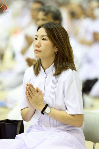 ภาพ No.222872:วันอาทิตย์ต้นเดือนที่ 4 พฤษภาคม พ.ศ. 2568 พิธีบูชาข้าวพระ ณ สภาธรรมกายสากล วัดพระธรรมกาย