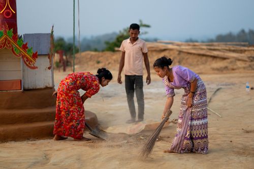 ภาพ No.127276:Photo Story ปฐมบรรพชาชาวพุทธมาร์มา เริ่ม วันที่ 2 กุมภาพันธ์ พ.ศ. 2567 ณ วัดธัมจักร อรัญกุฏิ เมืองรัมการ์ คาร์กาชารี บังกลาเทศ