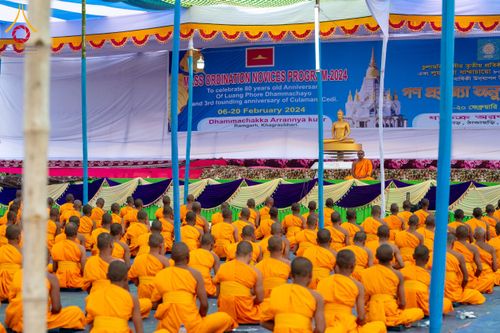 ภาพ No.131014:Photo Story ปฐมบรรพชาชาวพุทธมาร์มา Episode 4/5 วันที่ 13 กุมภาพันธ์พ.ศ. 2567 ณ วัดธัมจักร อรัญกุฏิ บังกลาเทศ