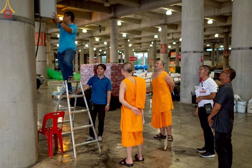 ภาพ No.218819:วันศุกร์ที่ 18 เมษายน พ.ศ. 2568 การเตรียมงานในลานธรรม , พระมหาธรรมกายเจดีย์ เพื่องานวันคุ้มครองโลก 22 เมษายน พ.ศ. 2568