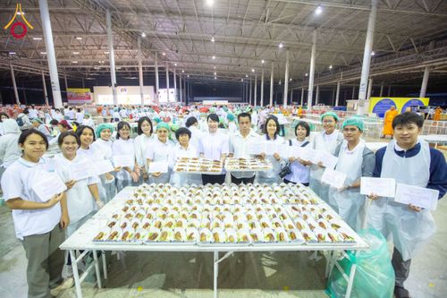 ภาพ No.202725:พิธีถวายภัตตาหารเป็นสังฆทาน แด่พระธรรมยาตรา ณ วัดพระธรรมกาย ตำบลคลองสาม อำเภอคลองหลวง จังหวัดปทุมธานี ในโครงการธรรมยาตรา กตัญญูบูชา มหาปูชนียาจารย์ พระมงคลเทพมุนี(สด จนฺทสโร) พระผู้ปราบมาร อนุสรณ์สถาน 7 แห่ง ปีที่ 13 วันที่ 28 มกราคม พ.ศ. 2568