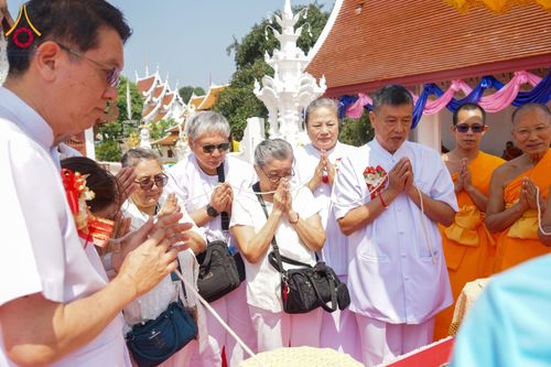 ภาพ No.61626:พิธีตัดลูกนิมิตผูกพัทธสีมา อุโบสถจิตตะอริยศุภกุล วันพฤหัสบดีที่ ๑๘ เมษายน พ.ศ.๒๕๖๗ ณ วัดกิ่วลม ตำบลบ่อหลวง อำเภอฮอด จังหวัดเชียงใหม่