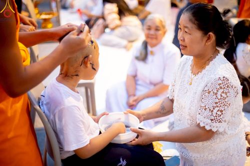 ภาพ No.213701:วันอาทิตย์ที่ 30 มีนาคม พ.ศ. 2568 พิธีตัดปอยผม โครงการหน่อแก้วเปรียญธรรม รุ่นที่ 13 ณ ค่ายจองแชมป์ หมู่กุฏิสามเณรเปรียญธรรม วัดพระธรรมกาย