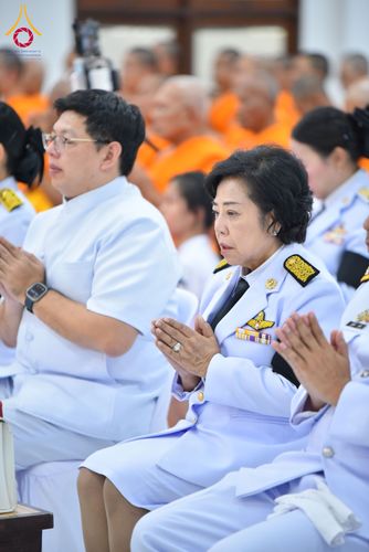 ภาพ No.280658:วันศุกร์ที่ 12 ธันวาคม พ.ศ.2568 พิธีบำเพ็ญกุศลปัญญาสมวาร (50 วัน) อุทิศถวายพระราชกุศลแด่ “พระพันปีหลวง” ณ วัดพระธรรมกาย