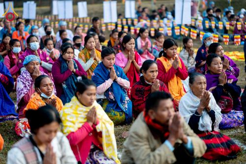 ภาพ No.131166:Photo Story ปฐมบรรพชาชาวพุทธมาร์มา Episode 4/5 วันที่ 13 กุมภาพันธ์พ.ศ. 2567 ณ วัดธัมจักร อรัญกุฏิ บังกลาเทศ