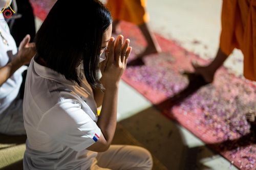 ภาพ No.116815:พิธีต้อนรับพระธรรมยาตรา ปีที่ 12 ณ อนุสรณ์สถานบางปลา จ.นครปฐม วันที่ 21 มกราคม พ.ศ. 2567