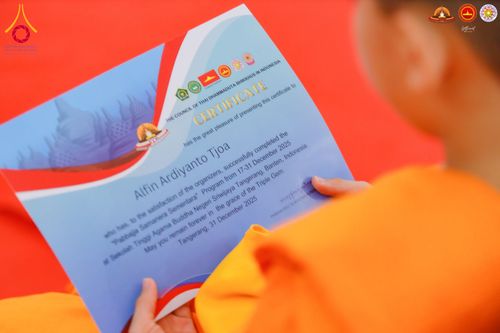 ภาพ No.280014:วันที่ 31 ธันวาคม พ.ศ. 2568 พิธีปิดโครงการอบรมสามเณรอินโดนีเซีย