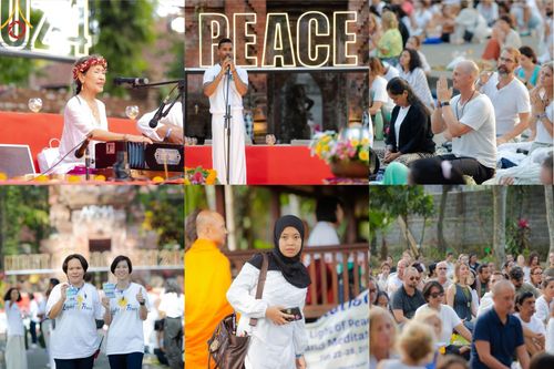 ภาพ No.156368:วัดพุทธบาหลีและวัดพระธรรมกาย จัดปฏิบัติธรรมนานาชาติ 1,151 คนจาก 78 ประเทศ ใน "วันสันติภาพสากล" ณ บาหลี อินโดนีเซีย วันเสาร์ที่ 21 กันยายน พ.ศ. 2567 เวลา 16.00-21.00 น. ณ พิพิธภัณฑ์ ARMA เมืองอูบุด จังหวัดบาหลี ประเทศอินโดนีเซีย