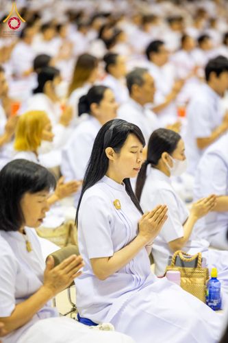 ภาพ No.209524:วันอาทิตย์ที่ 2 มีนาคม พ.ศ. 2568 พิธีบูชาข้าวพระ ณ สภาธรรมกายสากล วัดพระธรรมกาย