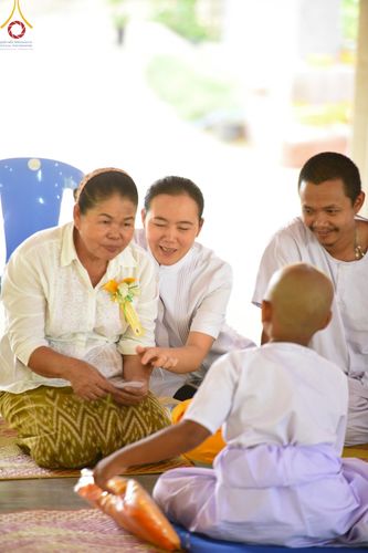 ภาพ No.135207:พิธีตัดปอยผม, พิธีขอขมารับผ้าไตร, พิธีบรรพชา, พิธีถวายบาตร ในโครงการบรรพชาสามเณร ฟื้นฟูพระพุทธศาสนาทั่วไทย  ณ ศูนย์ปฏิบัติธรรมบุญประสาน ต.พญาเย็น อ.ปากช่อง จ.นครราชสีมา วันที่ 5 เมษายน พ.ศ. 2567