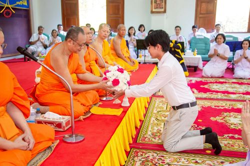 ภาพ No.216354:วันเสาร์ที่ 5 เมษายน พ.ศ. 2568 พิธีขอบรรพชา พิธีขอสรณคมน์และศีล พิธีขอนิสสัย พิธีถวายบาตร ในโครงการบรรพชาสามเณรฟื้นฟูพระพุทธศาสนาทั่วไทย  ณ วัดพระพุทธบาท ราชวรมหาวิหาร ต.ขุนโขลน อ.พระพุทธบาท จ.สระบุรี