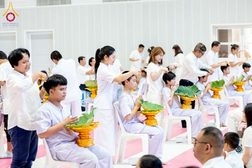 ภาพ No.213525:วันเสาร์ที่ 29 มีนาคม พ.ศ. 2568 พิธีปลงผม โครงการสามเณรยุวธรรมทายาท รุ่นที่ 33 โครงการสามเณรมัชฌิมธรรมทายาท รุ่นที่ 29 ณ ห้องปฏิบัติธรรมวิหารคด คอร์ 13 วัดพระธรรมกาย