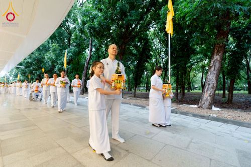 ภาพ No.223558:วันที่ 11 พฤษภาคม พ.ศ. 2568 พิธีบรรพชาของอุบาสก พิสิทธิ์ หมื่นแกล้ว  ณ วัดพระธรรมกาย