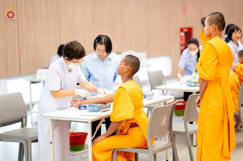 ภาพ No.342617:วันที่ 8 สิงหาคม พ.ศ. 2569  ตรวจสุขภาพประจำปีสามเณร ณ วัดพระธรรมกาย ปทุมธานี