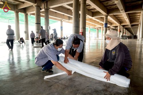 ภาพ No.217626:วันที่ 2-14 เมษายน พ.ศ. 2568 เจ้าหน้าที่เตรียมงานวันคุ้มครองโลก ชุดที่ 1 วัดพระธรรมกาย จ.ปทุมธานี