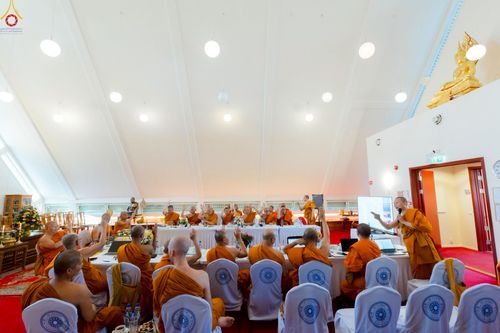 ภาพ No.234158:วันที่ 19 กรกฎาคม พ.ศ. 2568 พิธีเจริญพระพุทธมนต์ ถวายพระพรชัยมงคล แด่พระบาทสมเด็จพระวชิรเกล้าเจ้าอยู่หัว โดยพระราชวชิรศาสนวิเทศ และคณะสงฆ์  , การประชุมสหภาพพระธรรมทูตไทยในทวีปยุโรป (ส.ธ.ย.) เขต 3 สมัยวิสามัญ ครั้งที่ 2/2568  ณ วัดไทยนอร์เวย์