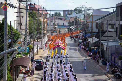 ภาพ No.211366:วันอาทิตย์ที่ 16 มีนาคม พ.ศ. 2568 ธรรมยาตราอัญเชิญพระบรมสารีริกธาตุ รอบเมืองปัตตานี ประดิษฐาน ณ ปทุมเจดีย์ เจดีย์พระพุทธเจ้า 5 พระองค์  ศูนย์อบรมเยาวชนปัตตานี