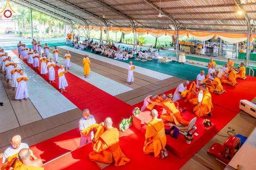 ภาพ No.101339:พิธีบรรพชาธรรมทายาท ในโครงการอุปสมบทบูชาธรรม มหาปูชนียาจารย์ พ.ศ. 2566 ณ วัดท่าสุวรรณ จ.ราชบุรี วันที่ 6 ธันวาคม พ.ศ. 2566