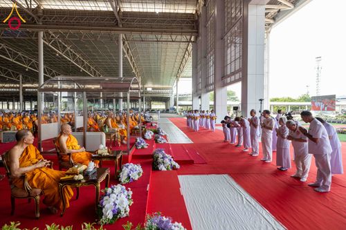 ภาพ No.316530:วันอาทิตย์ที่ 29 มีนาคม พ.ศ. 2569 พิธีทอดผ้าบังสุกุลและพิธีชำระร่าง โยมพ่อณรงค์ จินตมากุล  สิริอายุ 99 ปี 11 เดือน โยมบิดา พระครูปลัดรัตนวีรวัฒน์ (รังสฤษดิ์ อิทฺธิจินตโก) ที่ปรึกษาเจ้าคณะจังหวัดปทุมธานี เจ้าอาวาสวัดพระธรรมกาย  ณ ฌาปนสถานชั่วคราว ทางเข้า 