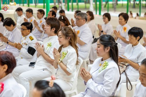 ภาพ No.332420:วันเสาร์ที่ 6 มิถุนายน พ.ศ.2569 พิธีต้อนรับสัญญาบัตร พัดยศ พระราชภาวนาวชิรวิเทศ วิ. ณ อุโบสถพระไตรปิฏก วัดพระธรรมกาย