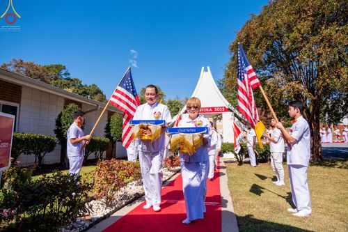ภาพ No.63973:พิธีทอดกฐินสามัคคี ประจำปีพุทธศักราช 2565 ณ วัดพระธรรมกายจอร์เจีย ประเทศสหรัฐอเมริกา วันอาทิตย์ที่  23  ตุลาคม  พ.ศ. 2565