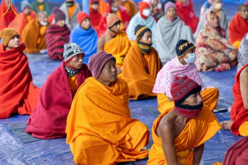 ภาพ No.131088:Photo Story ปฐมบรรพชาชาวพุทธมาร์มา Episode 4/5 วันที่ 13 กุมภาพันธ์พ.ศ. 2567 ณ วัดธัมจักร อรัญกุฏิ บังกลาเทศ