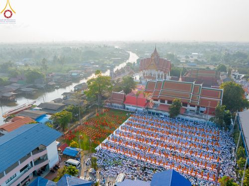 ภาพ No.116155:พิธีตักบาตรพระธรรมยาตรา ณ อนุสรณ์สถานลำดับที่ 4 สถานที่เกิดด้วยกายธรรม วัดโบสถ์(บน) จ.นนทบุรี วันที่ 21 มกราคม พ.ศ. 2567