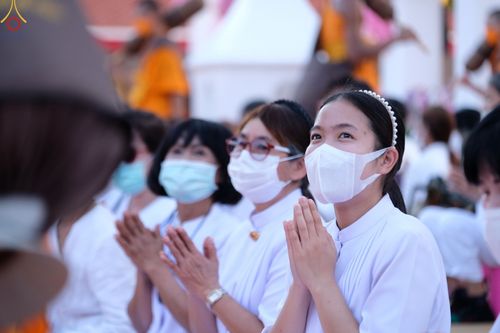 ภาพ No.70947:พิธีต้อนรับพระธรรมยาตรา ในโครงการธรรมยาตรากตัญญูบูชา มหาปูชนียาจารย์ พระมงคลเทพมุนี(สด จนฺทสโร) พระผู้ปราบมาร อนุสรณ์สถาน 7 แห่ง ปีที่ 11 วันที่ 14 มกราคม พ.ศ. 2566 ณ อนุสรณ์สถานลำดับที่ 3 สถานที่เกิดในเพศสมณะ วัดสองพี่น้อง อ.สองพี่น้อง จ.สุพรรณบุรี