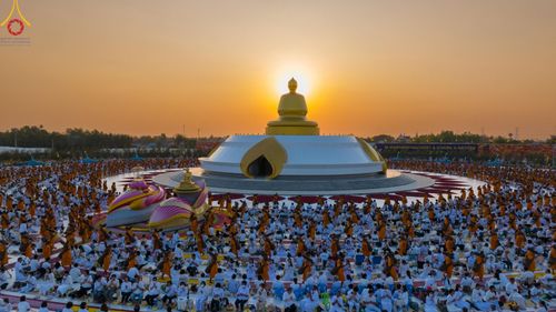 ภาพ No.116797:พิธีต้อนรับพระธรรมยาตรา ปีที่ 12 ณ อนุสรณ์สถานบางปลา จ.นครปฐม วันที่ 21 มกราคม พ.ศ. 2567