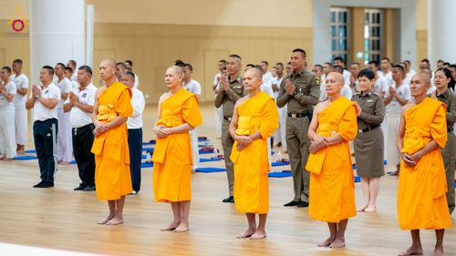 ภาพ No.349072:วันที่ 16 กันยายน พ.ศ. 2569 พิธีเปิดบรรพชาและปฏิบัติธรรม นสต. รุ่นที่ 16 ศูนย์ฝึกอบรมตำรวจภูธรภาค 1 ณ สภาธรรมกายสากล วัดพระธรรมกาย