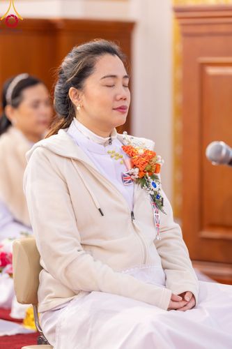 ภาพ No.96381:พิธีทอดกฐินราชันปฐพี ราชินีที่ดิน เพื่อซื้อที่ดินหลังโบสถ์ ฉลองครบรอบ 10 ปีสถาปนาโบสถ์วัดพุทธ วันอาทิตย์ที่ 19 พฤศจิกายน พ.ศ. 2566 ณ วัดพระธรรมกายนิวคาสเซิล ประเทศอังกฤษ