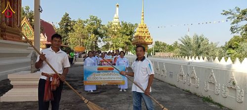 ภาพ No.182981:พิธีทอดกฐิน ณ วัดโคกเหล็ก อ.ห้วยราช จ.บุรีรัมย์ ในโครงการทอดกฐินสามัคคีทั่วไทย 30,000 วัด บูชาธรรม 80 ปี หลวงพ่อธัมมชโย โดยคณะศิษยานุศิษย์วัดพระธรรมกาย วันที่ 9 พฤศจิกายน พ.ศ. 2567