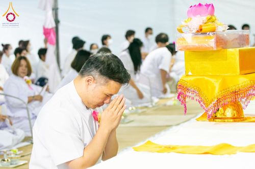 ภาพ No.119878:พิธีถวายภัตตาหารเป็นสังฆทาน แด่คณะพระธรรมยาตรา ปีที่ 12 วันที่ 28 มกราคม พ.ศ. 2567 ณ อนุสรณ์สถานบางปลา จ.นครปฐม