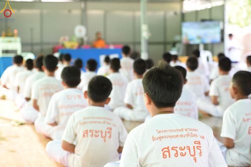 ภาพ No.133168:พิธีตัดปอยผม ธรรมทายาท โครงการสามเณรฟื้นฟูพระพุทธศาสนาทั่วไทย ณ ศูนย์ปฏิบัติธรรมวิหารแดง ตำบลเจริญธรรม อำเภอวิหารแดง จ.สระบุรี  วันที่ 31  มีนาคม พ.ศ. 2567