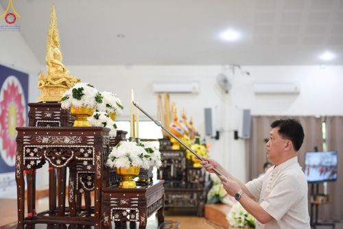 ภาพ No.103544:พิธีถวายจตุปัจจัย และภัตตาหารเป็นสังฆทาน , พิธีมอบอักษรสารตราตั้งฐานานุกรม และพัดยศ , การประชุมคณะสงฆ์ประจำจังหวัดสระบุรี  ณ ศูนย์ปฏิบัติธรรมจังหวัดสระบุรี อ.พระพุทธบาท จ.สระบุรี   วันอังคารที่ 19 ธันวาคม  พ.ศ. 2566