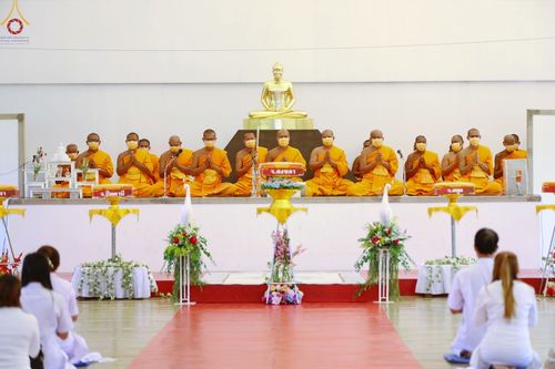 ภาพ No.76831:พิธีทอดผ้าป่าแก้วสำเร็จ เพื่อปูพื้นอาคารอเนกประสงค์ทั้ง 4 หลัง วันอาทิตย์ที่ 26 กุมภาพันธ์ พ.ศ. 2566 ณ ศูนย์ปฏิบัติธรรมนานาชาติเบตง จ.ยะลา