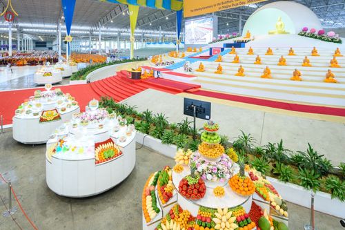 ภาพ No.76887:พิธีบูชาข้าวพระ ในวันมาฆบูชา อาทิตย์ต้นเดือนที่ 6 มีนาคม พ.ศ. 2566 ณ วัดพระธรรมกาย จ.ปทุมธานี