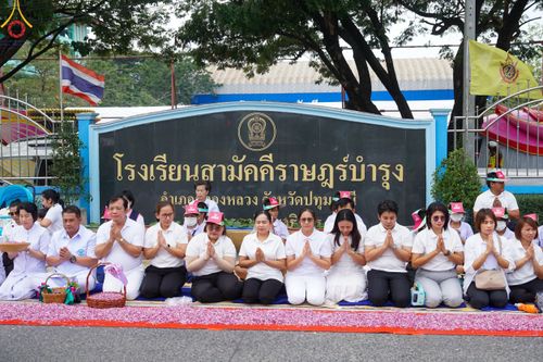 ภาพ No.119971:พิธีต้อนรับพระธรรมยาตรา ในโครงการธรรมยาตรา กตัญญูบูชา มหาปูชนียาจารย์ พระมงคลเทพมุนี(สด จนฺทสโร) พระผู้ปราบมาร อนุสรณ์สถาน 7 แห่ง ปีที่ 12 วันที่ 28 มกราคม พ.ศ. 2567 ณ วัดพระธรรมกาย จ.ปทุมธานี