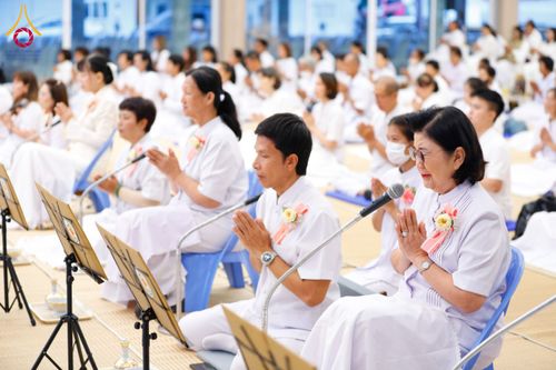 ภาพ No.128099:พิธีถวายภัตตาหารเป็นสังฆทาน แด่คณะพระธรรมยาตราฯ ในโครงการธรรมยาตราอัญเชิญพระบรมสารีริกธาตุ  ประดิษฐาน ณ มหารัตนเจดีย์สิริปทุมสวรรค์ อ.บางกล่ำ จ.สงขลา วันที่ 10 มีนาคม พ.ศ. 2567