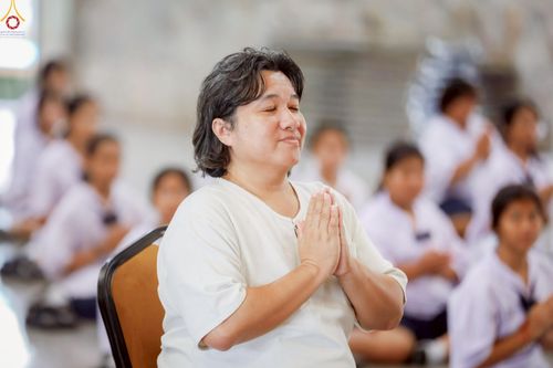 ภาพ No.246349:วันที่ 8-9 กันยายน พ.ศ. 2568 ศูนย์ปฏิบัติธรรมสมุทรปราการ นำทีมจัดอบรมโครงการอบรมคุณธรรม , จริยธรรม ในหัวข้อ การค้นพบศักยภาพในตนเอง เพื่อพัฒนานิสัย ผ่านนวัตกรรมความดีสากล ณ โรงเรียนวัดราษฎ์บูรณะ ต.บางปลา อ.บางพลี จ.สมุทรปราการ