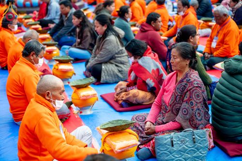 ภาพ No.129665:พิธีตัดปอยผมและแห่นาคธรรมทายาท ในโครงการบรรพชา 1,250 รูป ณ แดนประสูติ สวนลุมพินี ประเทศเนปาล วันที่ 2 มีนาคม พ.ศ. 2567