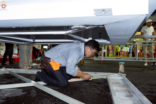 ภาพ No.237293:วันที่ 9-10 สิงหาคม พ.ศ. 2568 การเตรียมงาน เก็บงาน ของเจ้าหน้าที่ทุกสถานะ ในงานมหาสังฆทาน ตักบาตรพระ 10,000 รูป ใจกลางเมืองหาดใหญ่ จ.สงขลา