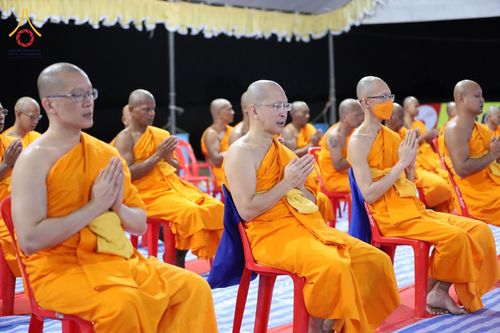 ภาพ No.76147:พิธีกลั่นแผ่นดินสร้างมหาเจดีย์ปัตตานี , พิธีตักบาตรแด่พระภิกษุสงฆ์ 159 รูป ,  พิธีทอดผ้าป่า , พิธีโปรยรัตนชาติ ,  พิธีจุดประทีปถวายเป็นพุทธบูชา ณ ศูนย์อบรมเยาวชนปัตตานี จ.ปัตตานี วันอาทิตย์ที่ 5 กุมภาพันธ์ พ.ศ.2566