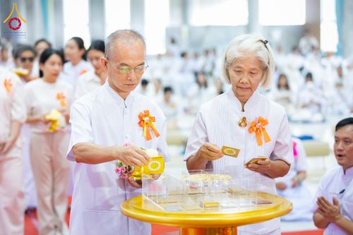 ภาพ No.315697:วันอาทิตย์ ที่ 22 มีนาคม พ.ศ. 2569 พิธีทอดผ้าป่าฉลองพระประธาน พิธีประดิษฐานพระบรมสารีริกธาตุในองค์พระประธาน พิธีจารึกชื่อบรรจุในแผ่นฌาน ณ ศูนย์ปฏิบัติธรรมสมุทรปราการ (บางบ่อ)