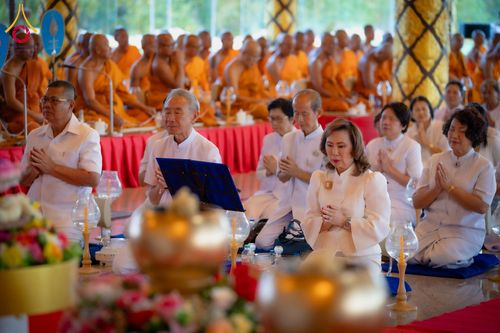 ภาพ No.210692:วันพฤหัสบดีที่ 13 มีนาคม พ.ศ. 2568  สมโภชพระประธานอุโบสถวัดป่าอุบลแก้ว จังหวัดอุบลราชธานี