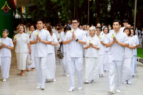 ภาพ No.223597:วันที่ 11 พฤษภาคม พ.ศ. 2568 พิธีบรรพชาของอุบาสก พิสิทธิ์ หมื่นแกล้ว  ณ วัดพระธรรมกาย