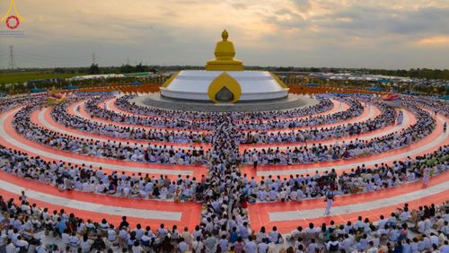 ภาพ No.118491:พิธีตักบาตรพระธรรมยาตรา ปีที่ 12 ณ อนุสรณ์สถานลำดับที่ 5 สถานที่เผยแผ่วิชชาธรรมกายครั้งแรก อนุสรณ์สถานบางปลา จ.นครปฐม วันที่ 25 มกราคม พ.ศ. 2567