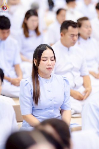 ภาพ No.222793:วันอาทิตย์ต้นเดือนที่ 4 พฤษภาคม พ.ศ. 2568 พิธีบูชาข้าวพระ ณ สภาธรรมกายสากล วัดพระธรรมกาย