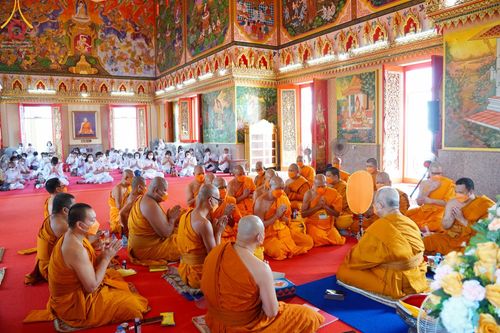 ภาพ No.66976:พิธีอุปสมบทวัดละหาร อ.บางบัวทอง    จ.นนทบุรี รับบุญจัดงานโดย สำนักต่างประเทศ เมื่อวันที่ 7 ธันวาคม พ.ศ. 2565